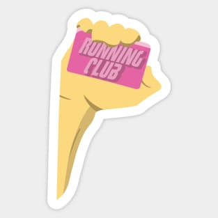 Running Club - Fight Club Parody Sticker
